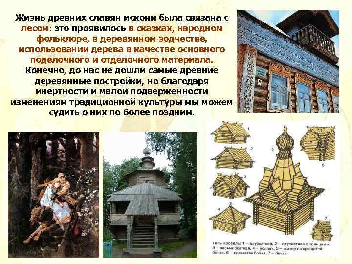 Жизнь древних славян искони была связана с лесом: это проявилось в сказках, народном фольклоре,