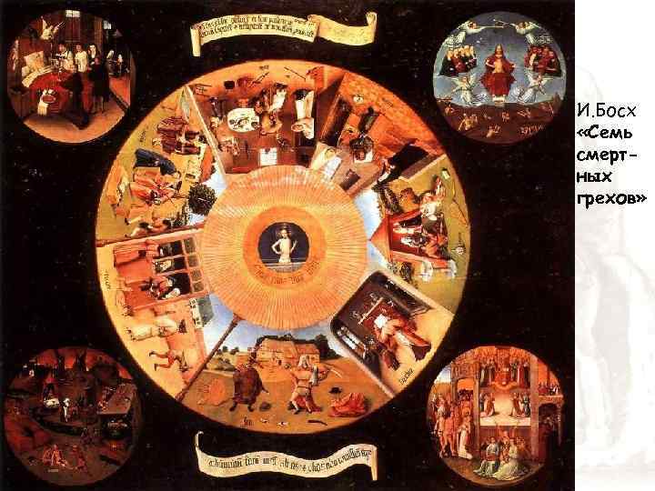 И. Босх «Семь смертных грехов» 
