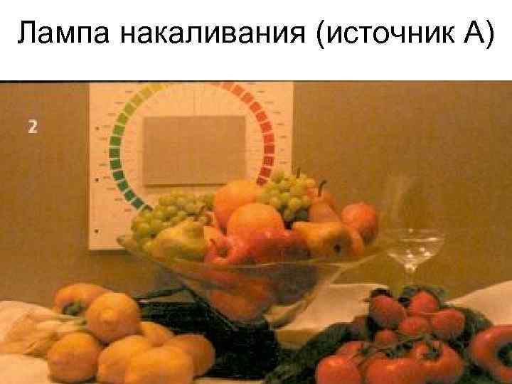 Лампа накаливания (источник А) 