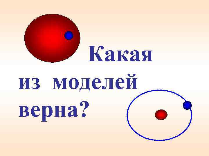 Какая из моделей верна? 