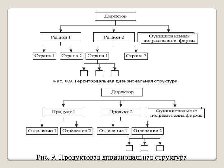 Рис. 9. Продуктовая дивизиональная структура 