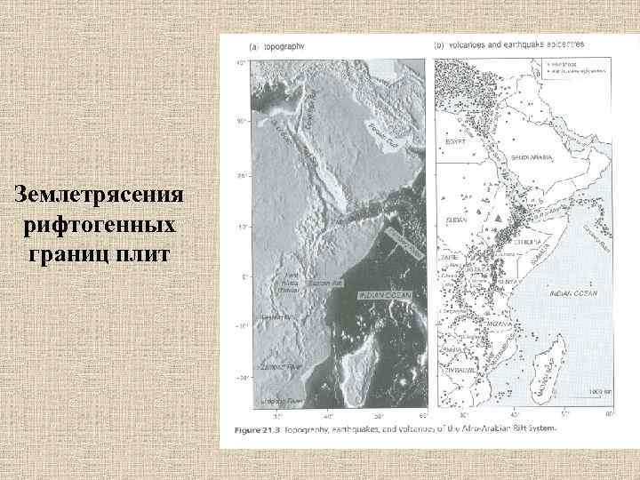 Землетрясения рифтогенных границ плит 