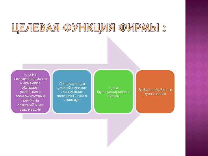 Кто из составляющих ее индивидов обладает реальными возможностями принятия решений и их реализации Спецификация