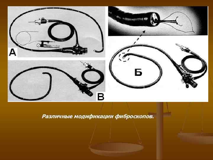 Различные модификации фиброскопов. 