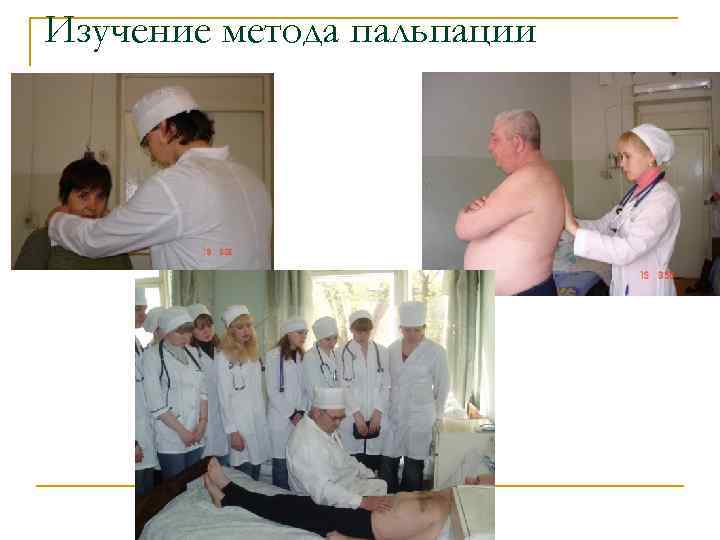 Изучение метода пальпации 