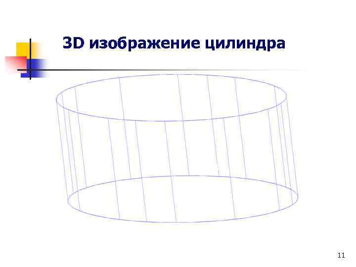 3 D изображение цилиндра 11 