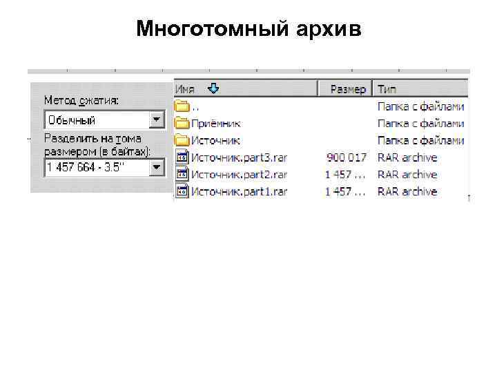 Многотомный архив 
