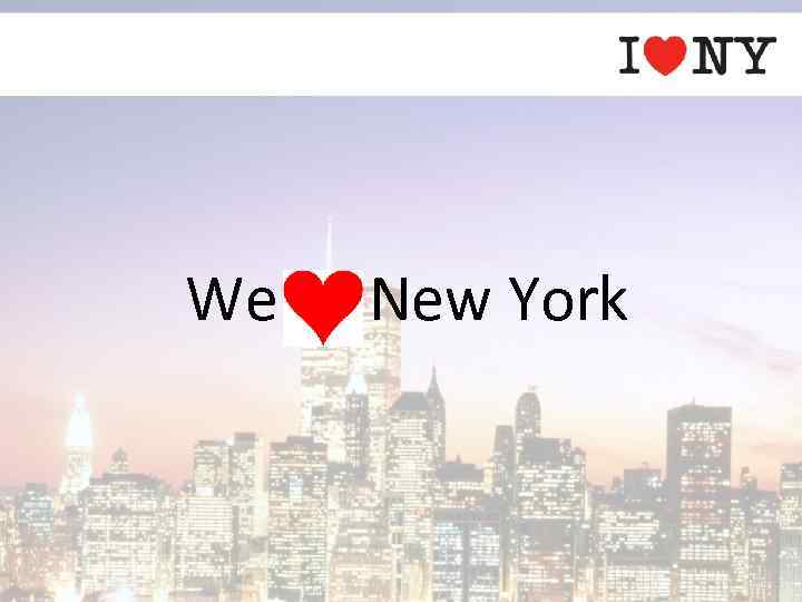 We New York 