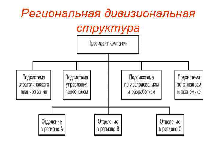 Региональная дивизиональная структура 