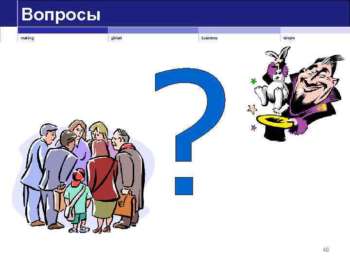 Вопросы making global business simple 46 