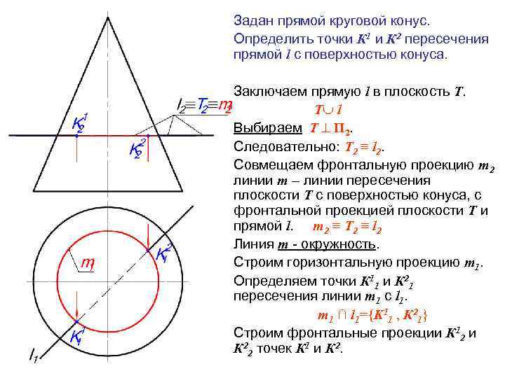 Объем прямого кругового конуса