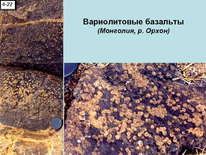 4 -22 Вариолитовые базальты (Монголия, р. Орхон) 