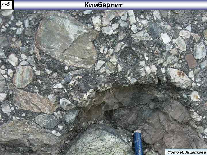 4 -5 II-4 -3 б Кимберлит Фото И. Ащепкова 