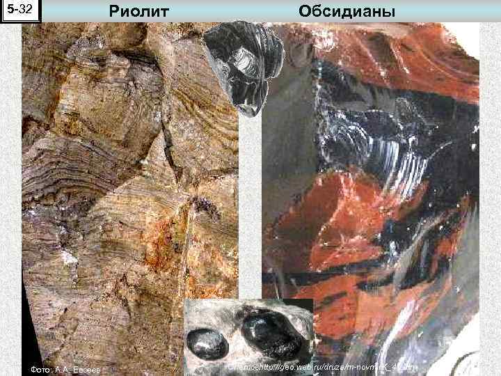 5 -32 Фото: А. А. Евсеев Риолит Обсидианы Слетовhttp: //geo. web. ru/druza/m-novmir. K_45. htm