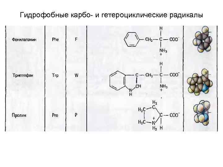 Гидрофобные карбо- и гетероциклические радикалы 