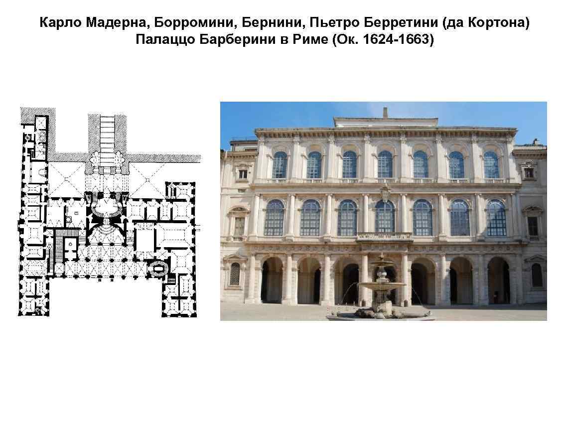 Палаццо барберини план