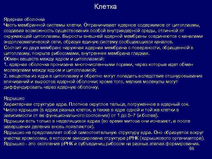 Клетка Ядерная оболочка Часть мембранной системы клетки. Отграничивает ядерное содержимое от цитоплазмы, создавая возможность