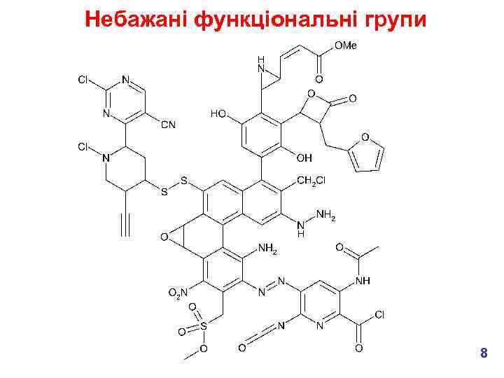 Небажані функціональні групи 8 