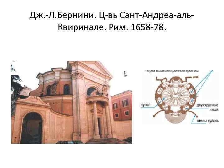 Дж. -Л. Бернини. Ц-вь Сант-Андреа-аль. Квиринале. Рим. 1658 -78. 