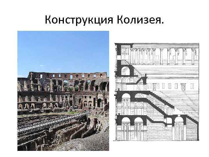 Конструкция Колизея. 