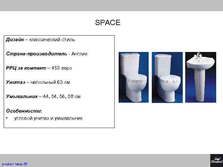 SPACE Дизайн – классический стиль Страна-производитель - Англия РРЦ за компакт – 453 евро