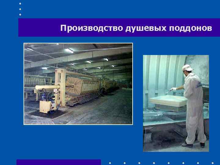 Производство душевых поддонов 