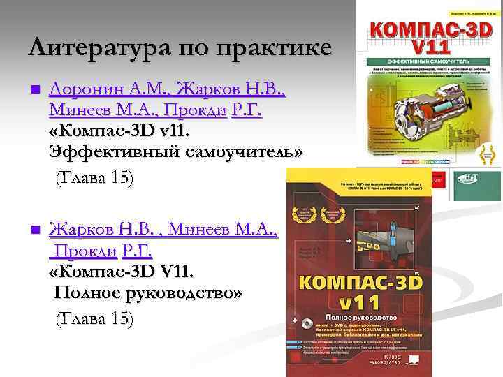 Литература по практике n Доронин А. М. , Жарков Н. В. , Минеев М.