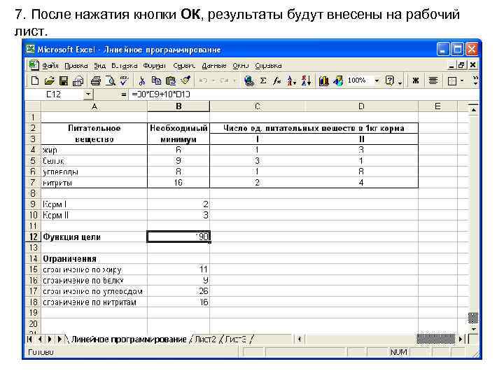 Результаты оку