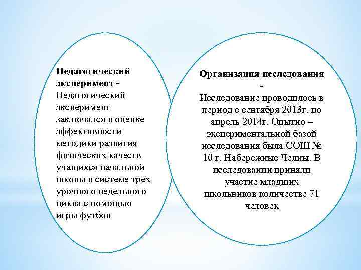 Педагогический эксперимент заключался в оценке эффективности методики развития физических качеств учащихся начальной школы в