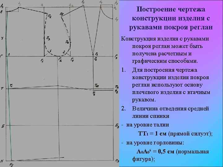 Расчеты построения