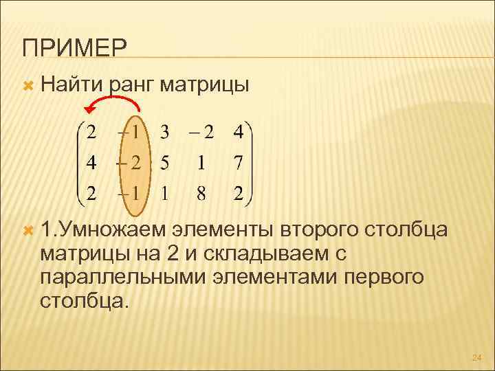 Калькулятор матриц обратная матрица