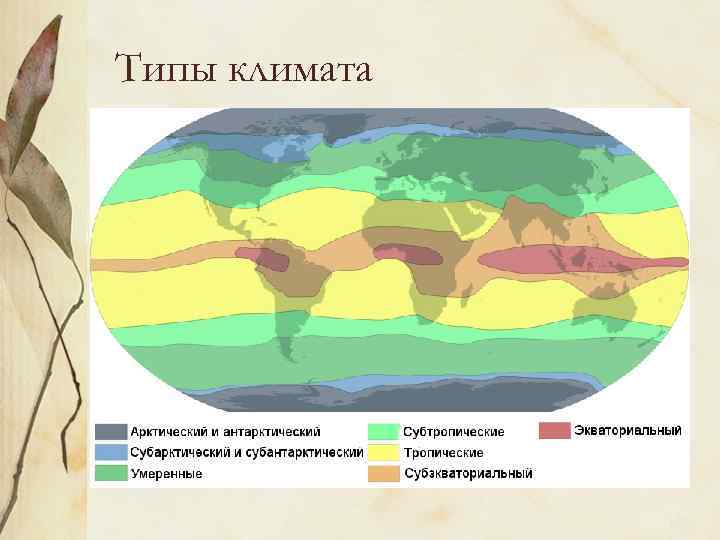 Типы климата 