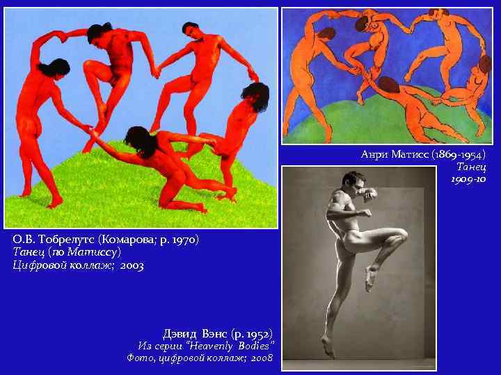 Анри Матисс (1869 -1954) Танец 1909 -10 O. В. Тобрелутс (Комарова; р. 1970) Танец