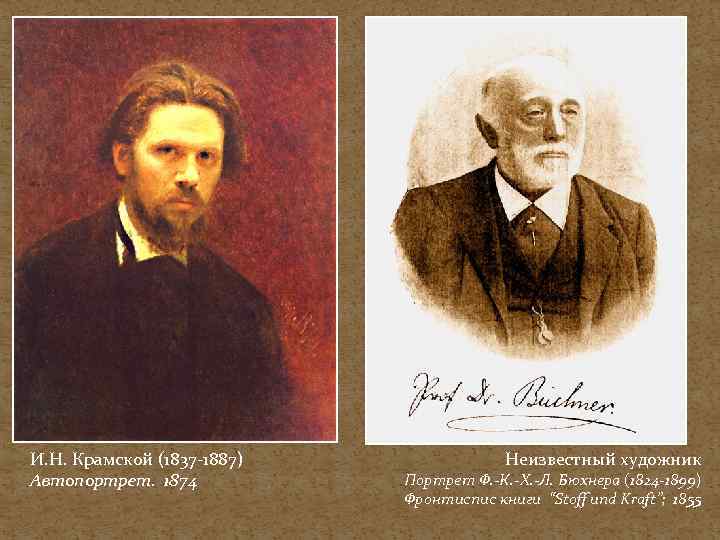 И. Н. Крамской (1837 -1887) Автопортрет. 1874 Неизвестный художник Портрет Ф. -К. -Х. -Л.