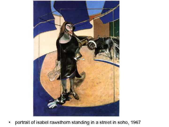  • portrait of isabel rawsthorn standing in a street in soho, 1967 