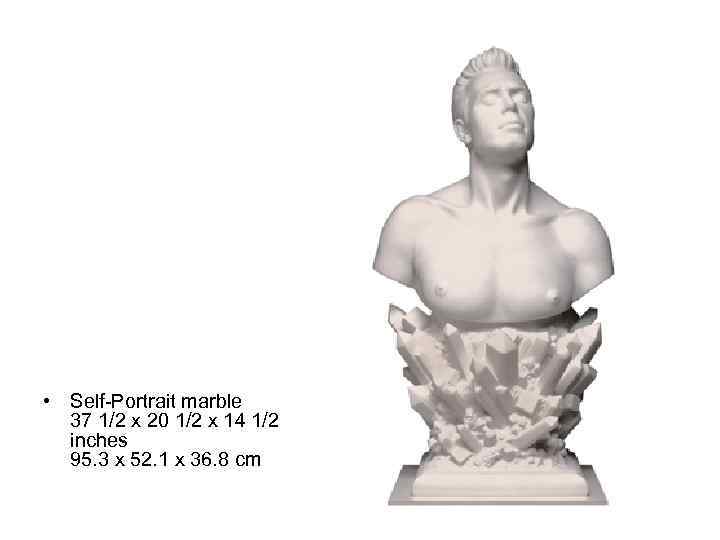  • Self-Portrait marble 37 1/2 x 20 1/2 x 14 1/2 inches 95.