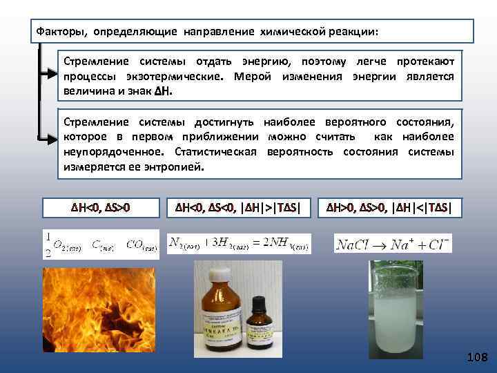 Возможность химической реакции