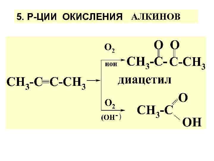 5. Р-ЦИИ ОКИСЛЕНИЯ АЛКИНОВ 