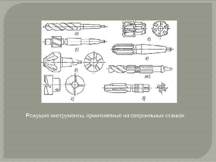 Режущие инструменты, применяемые на сверлильных станках 