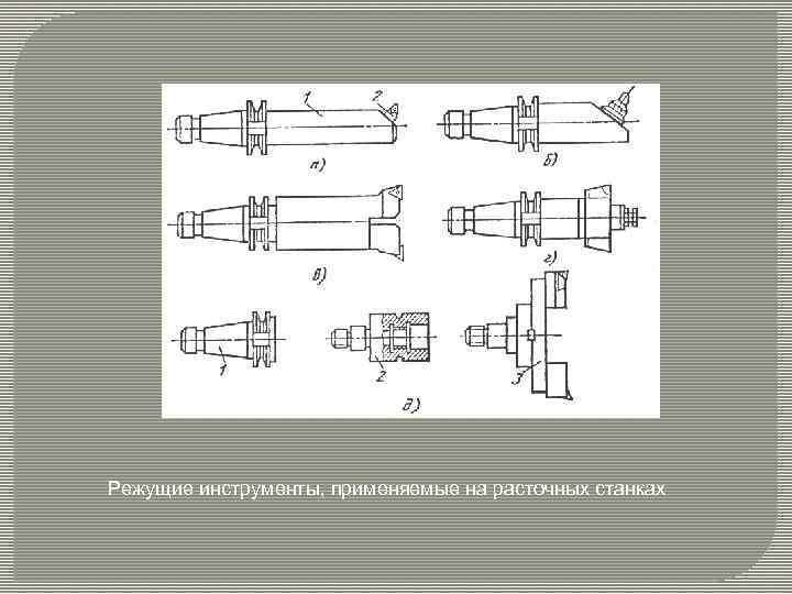 Режущие инструменты, применяемые на расточных станках 