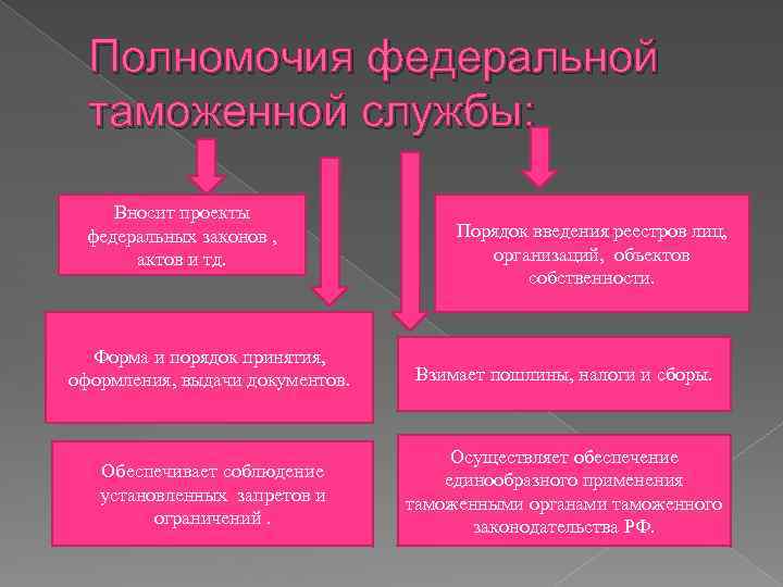 Полномочия в финансовой политике. Компетенция Федеральной таможенной службы. Основные полномочия таможенных органов РФ. Полномочия ФТС. Таможенные органы РФ компетенция.