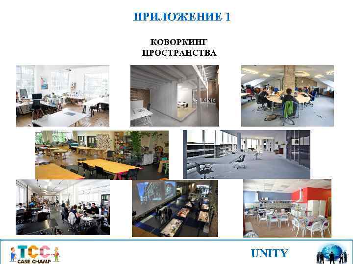 ПРИЛОЖЕНИЕ 1 КОВОРКИНГ ПРОСТРАНСТВА UNITY 