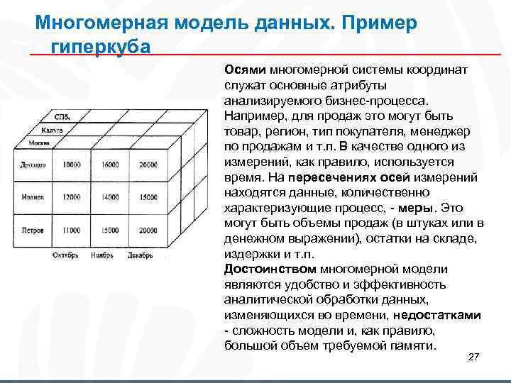 Многомерная модель данных