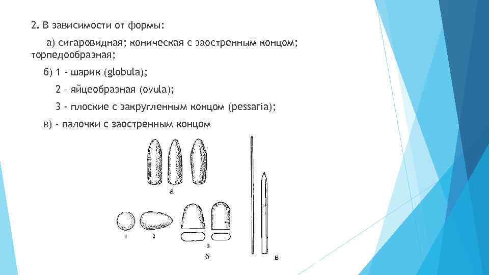 Прописи суппозиториев. Коническая форма суппозитория. Формы суппозиториев. Суппозитории палочки. Яйцевидно коническая форма.