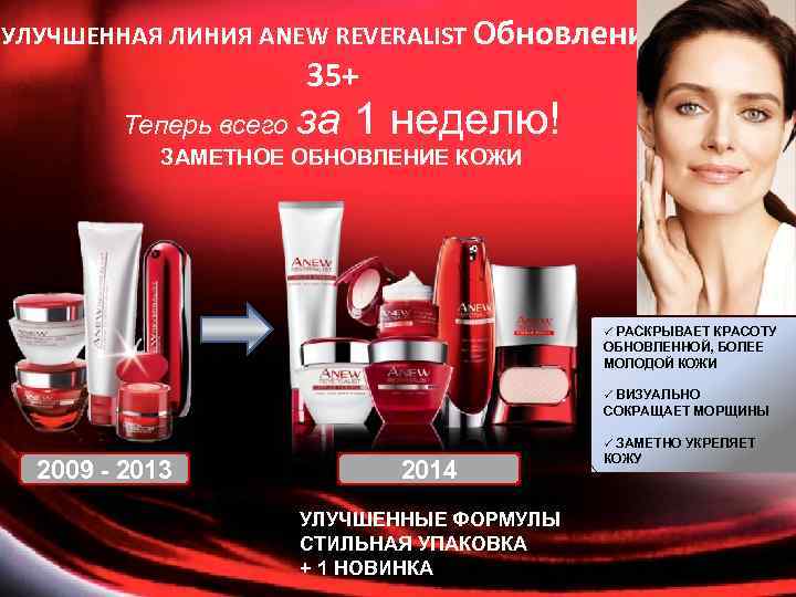 УЛУЧШЕННАЯ ЛИНИЯ ANEW REVERALIST Обновление 35+ Теперь всего за 1 неделю! ЗАМЕТНОЕ ОБНОВЛЕНИЕ КОЖИ