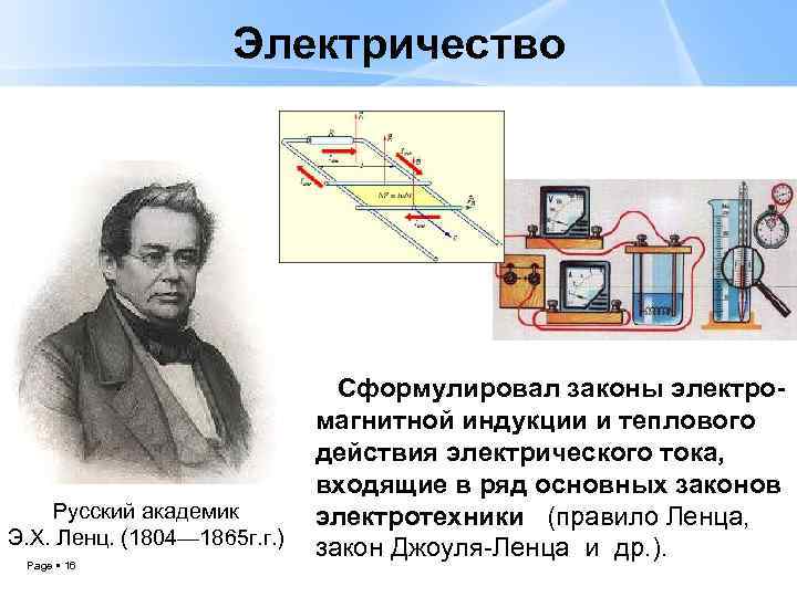 Первый электрический ток