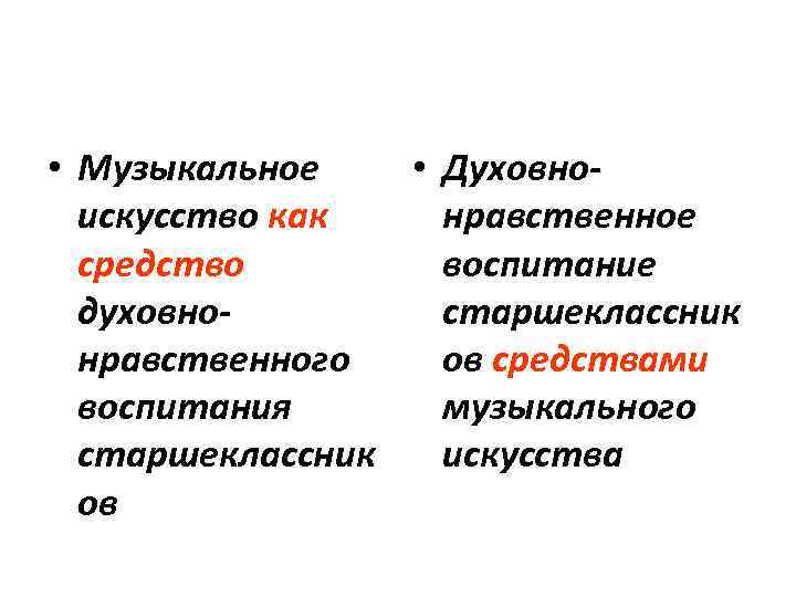  • Музыкальное • Духовноискусство как нравственное средство воспитание духовностаршеклассник нравственного ов средствами воспитания