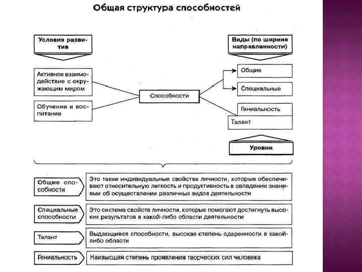 Общая структура способностей схема