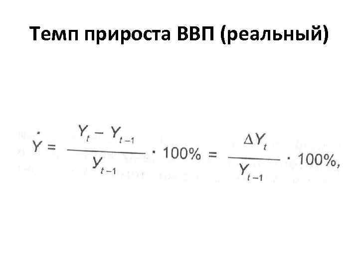 Темп прироста ВВП (реальный) 