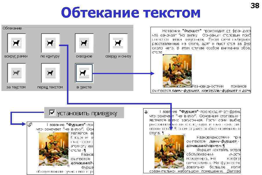 Обтекание текстом 38 